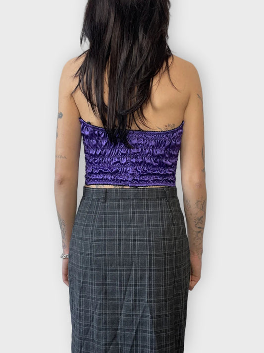 back view, Purple Corset, vintage Y2K second hand piece