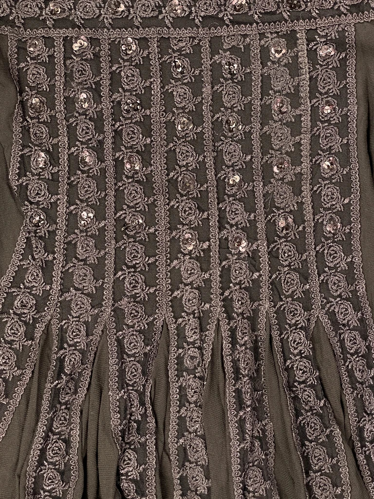 detail view, Francias Montreal Francais Montreal Brown Ruched Top, vintage Y2K second hand piece, image 5