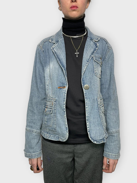front view, Malinuo Jeans Jeans Jacket, vintage Y2K second hand piece