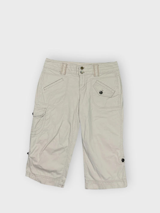 front view, DKNY Light Grey Utility Shorts, vintage Y2K second hand piece