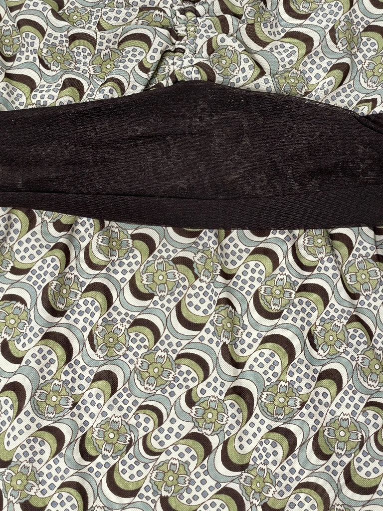 detail view, Max Studio Retro Swirl Tunic Top, vintage Y2K second hand piece, image 4