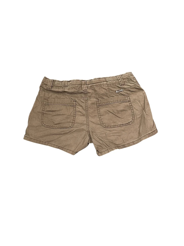 back view, Unionbay Brown Utility Hotpants, vintage Y2K second hand piece
