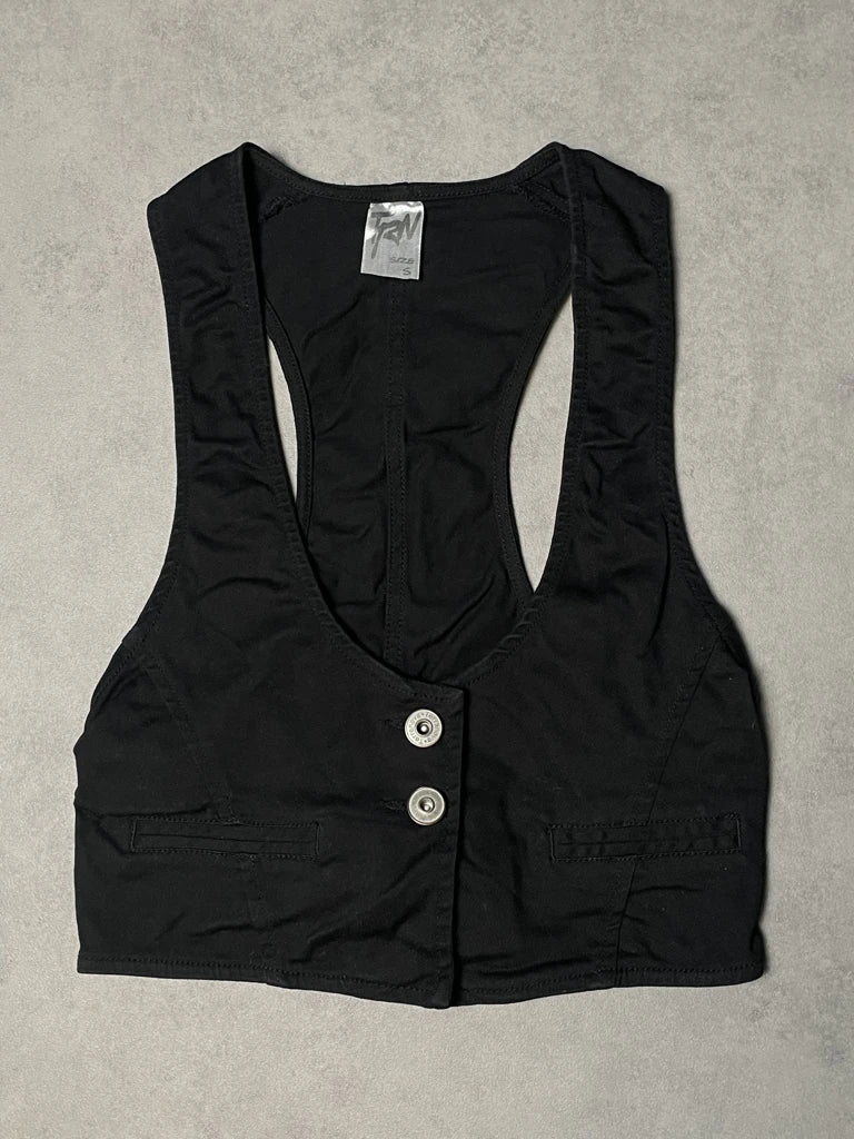 detail view, TRN Gilet, vintage Y2K second hand piece, image 4