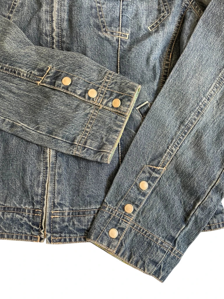 detail view, raw classic – 2000s denim jacket, vintage Y2K second hand piece, image 5