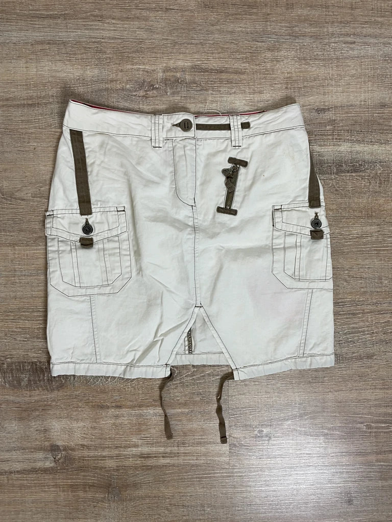 detail view, Murphy & Nye Sail Makers White Skirt, vintage Y2K second hand piece, image 6