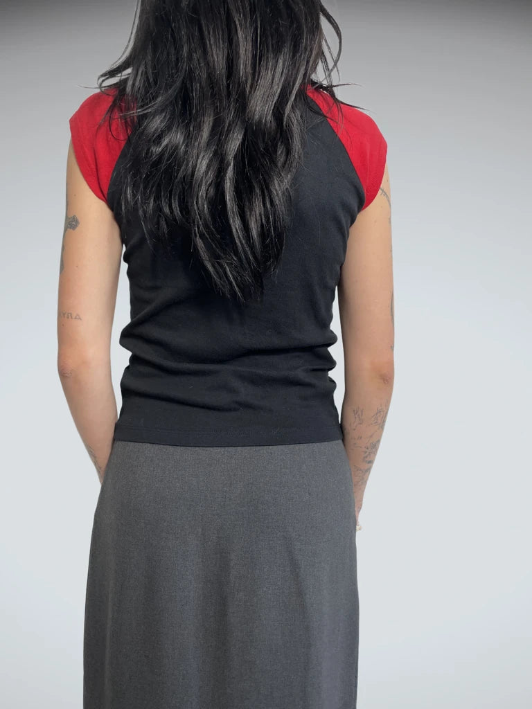 back view, Bella mexico top, vintage Y2K second hand piece