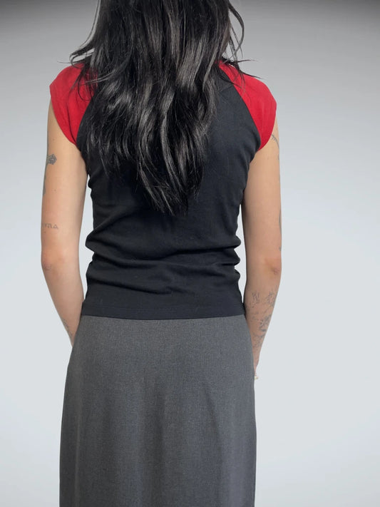back view, Bella mexico top, vintage Y2K second hand piece
