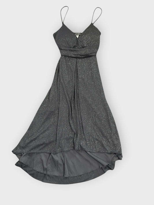 front view, City Triangles Grey Sparkle Cocktail Dress, vintage Y2K second hand piece