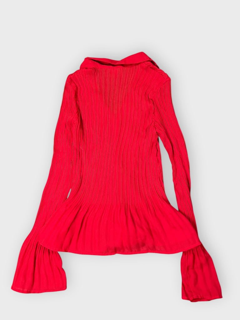 back view, Sunny Leigh red dress top, vintage Y2K second hand piece