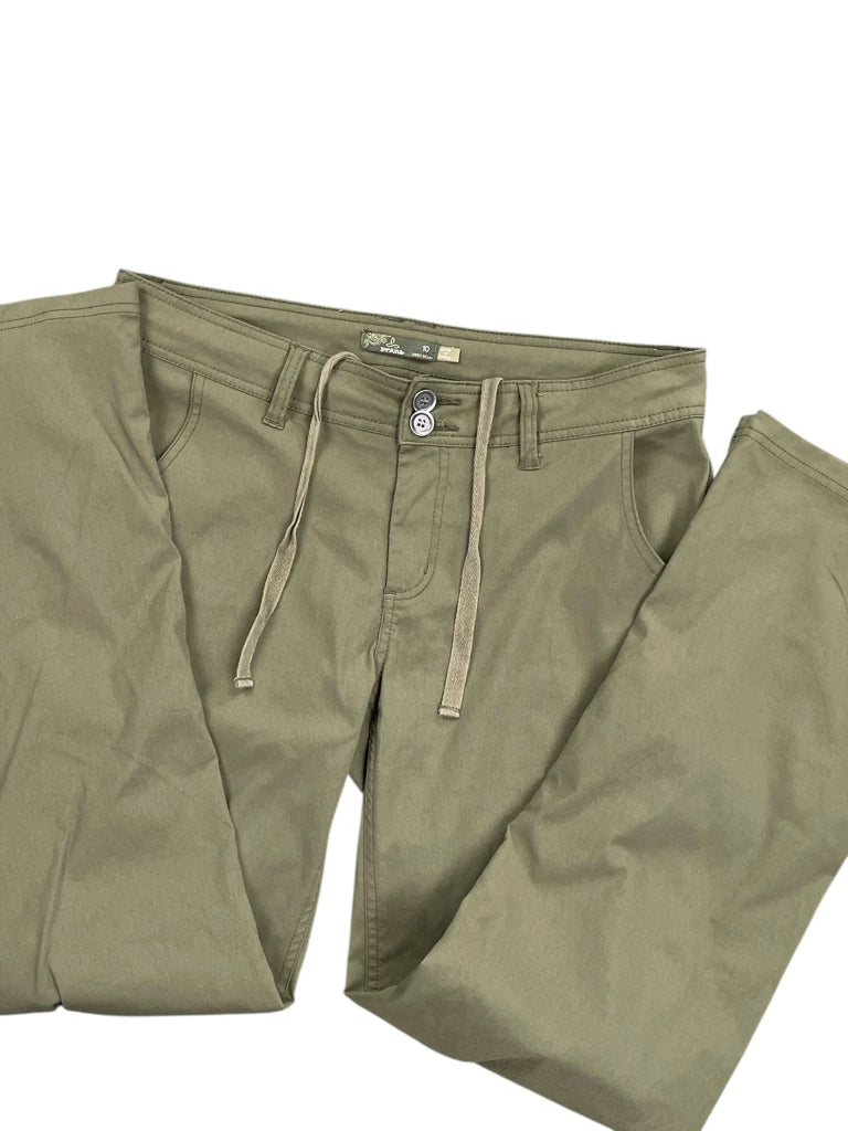 detail view, Prana Green Outdoor Pants, vintage Y2K second hand piece, image 4