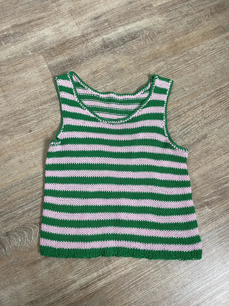 detail view, Striped Top, vintage Y2K second hand piece, image 6