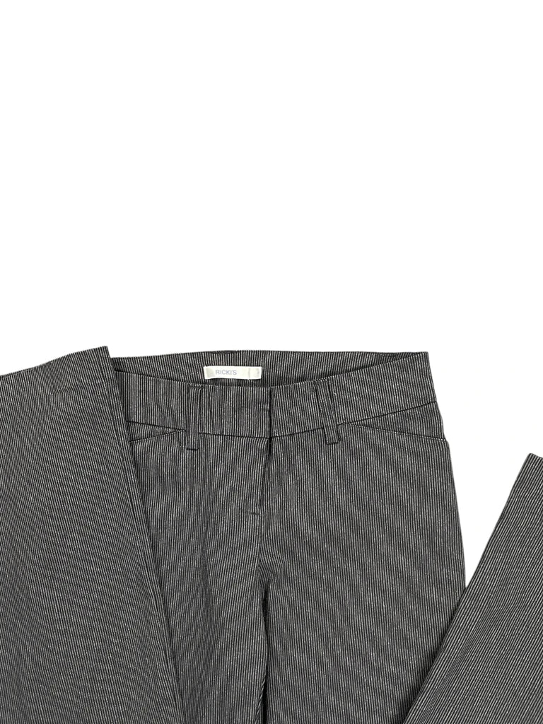 detail view, Rickis Black Tailored Bootcut Suit Pants, vintage Y2K second hand piece, image 4