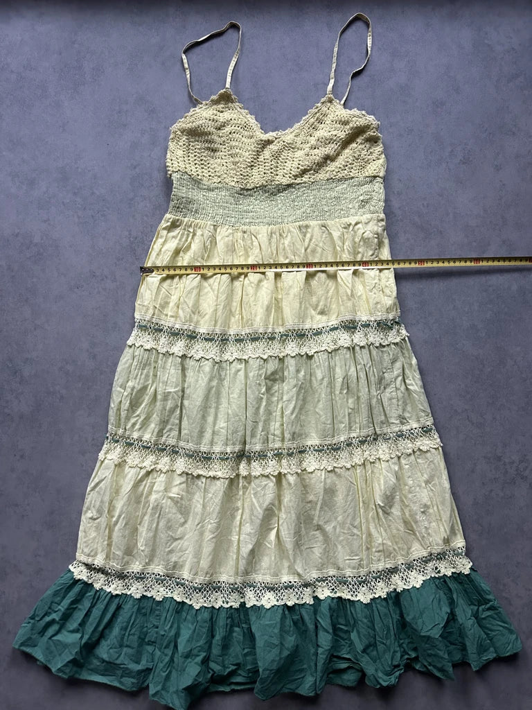 detail view, Pink City Summer Dress (One Size), vintage Y2K second hand piece, image 9