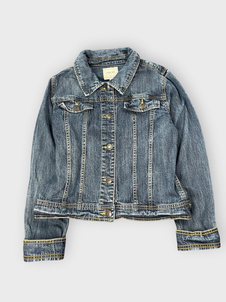front view, Cherokee Classic Blue Denim Jacket, vintage Y2K second hand piece