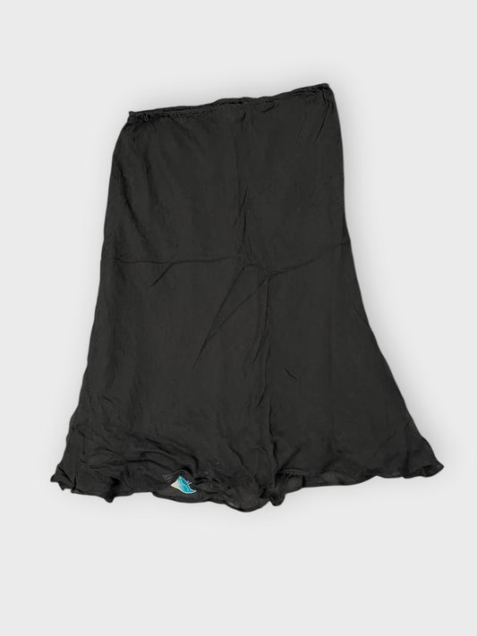 back view, Robbie Bee Silk Garden Bloom Skirt, vintage Y2K second hand piece