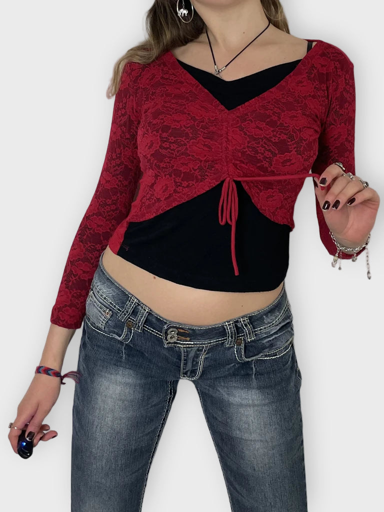 front view, Long Sleeve Shirt, vintage Y2K second hand piece