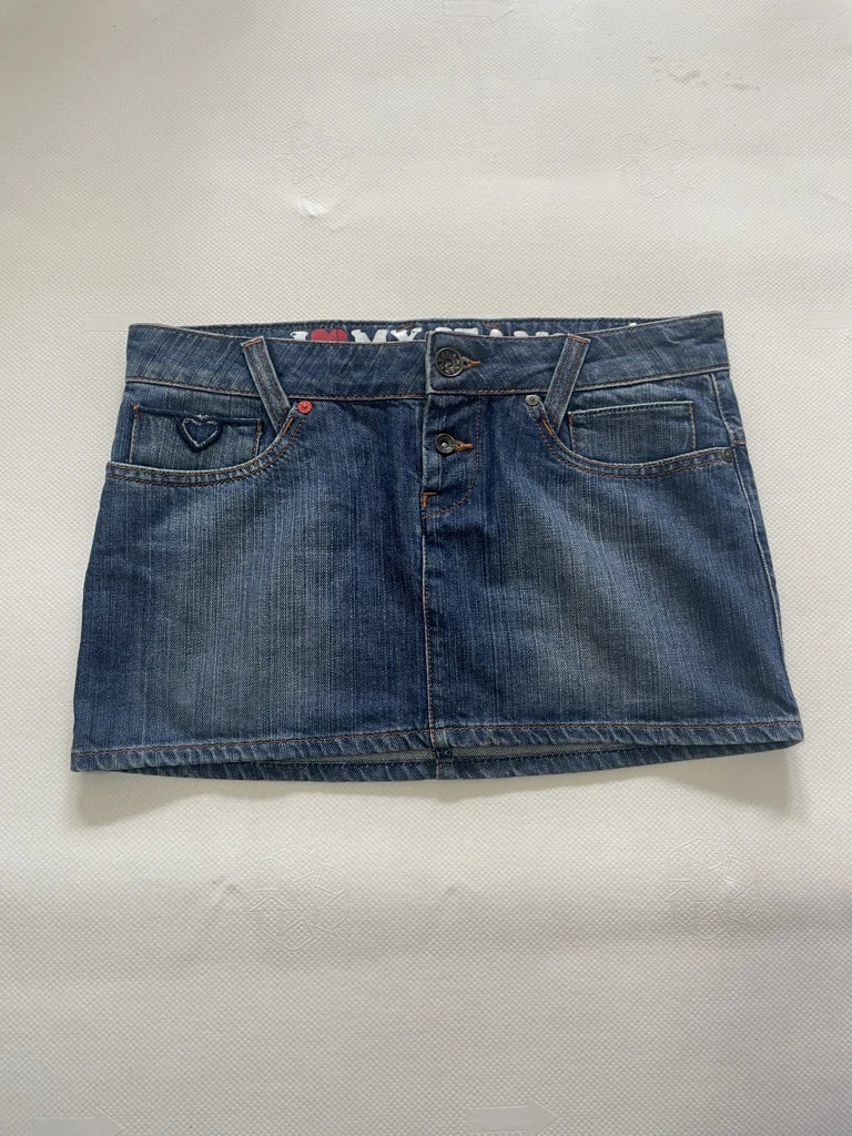 2000s denim skirt