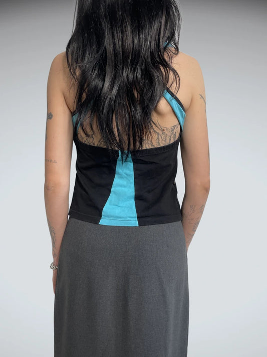 back view, adrian arango tank top, vintage Y2K second hand piece