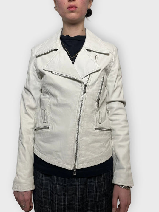 front view, Vera Pelle Leather Jacket, vintage Y2K second hand piece