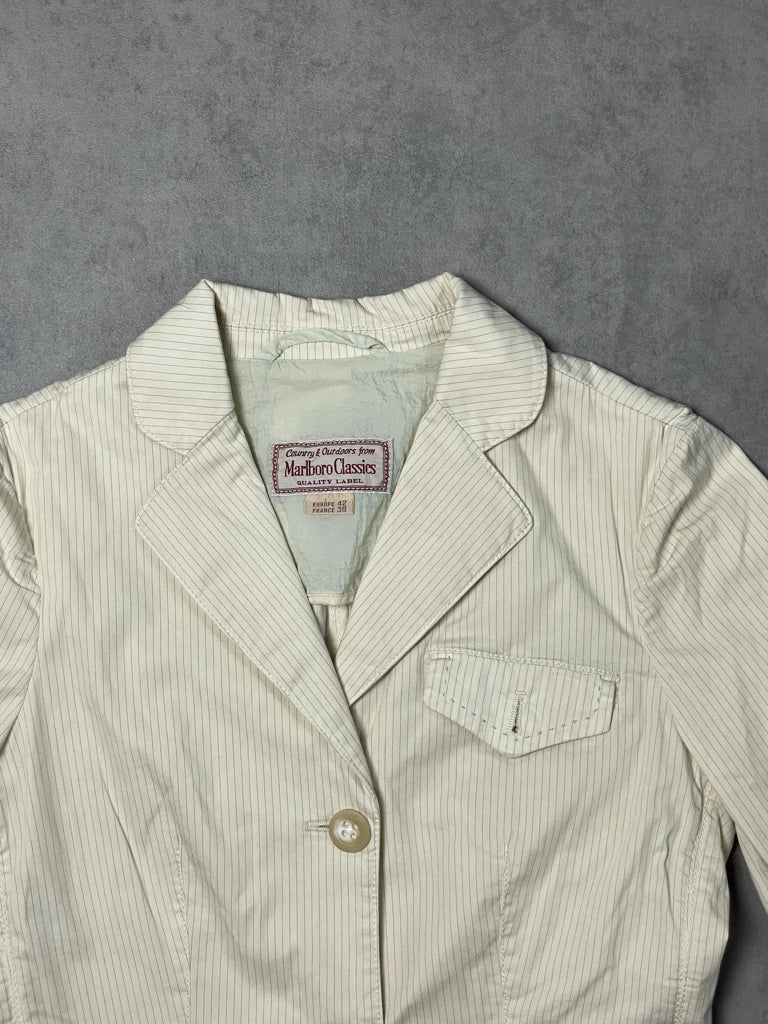 detail view, Malboro Classics Blazer, vintage Y2K second hand piece