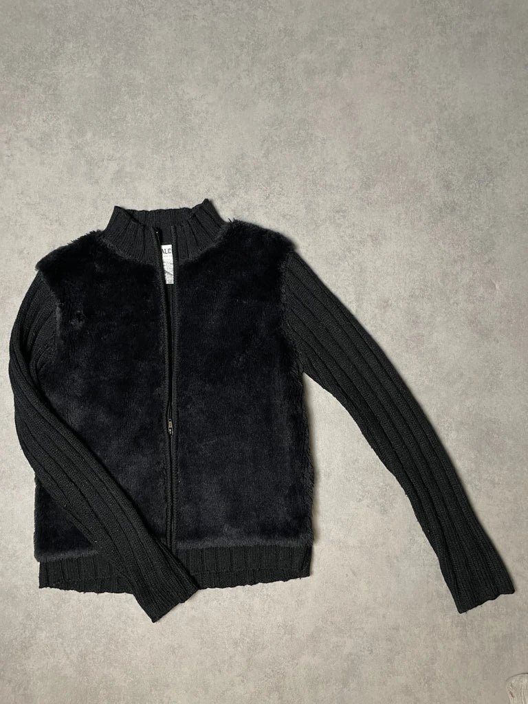 detail view, Valenti Fur Jumper, vintage Y2K second hand piece, image 4