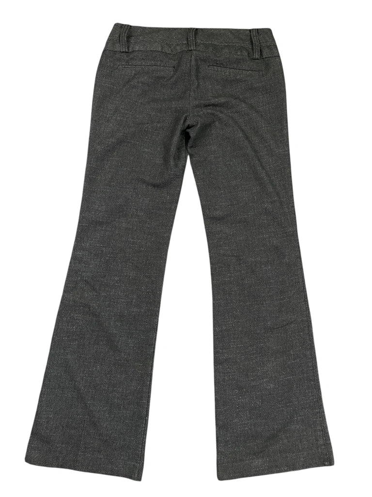 back view, Stooshx Charcoal Pinstripe Slim Bootcut Suit Pants, vintage Y2K second hand piece