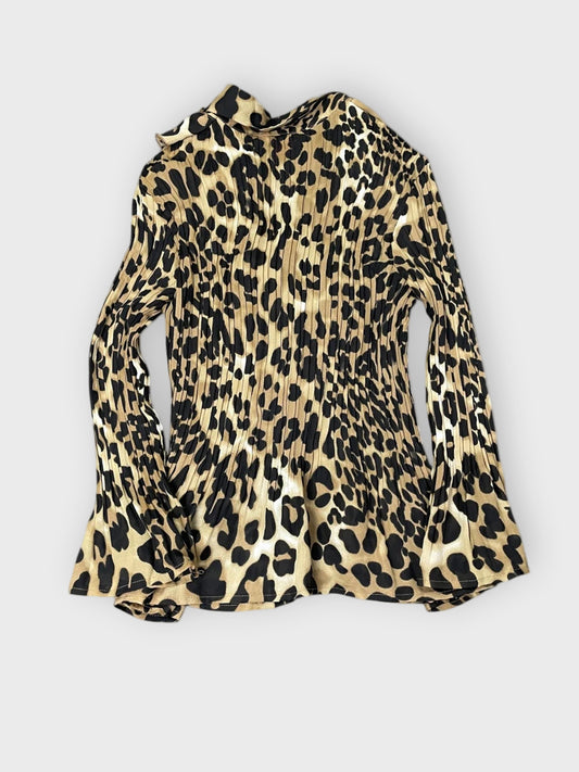 back view, sunny leigh leopard summer dress, vintage Y2K second hand piece