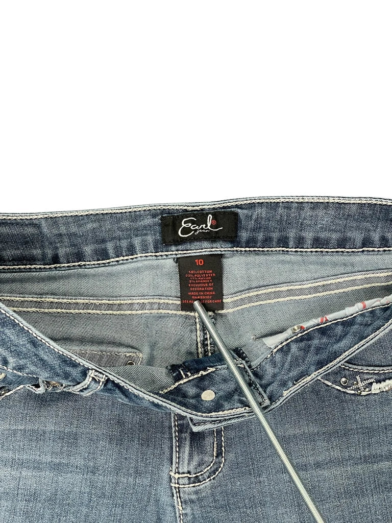 back view, Earl Embellished Pocket Denim Hotpants, vintage Y2K second hand piece