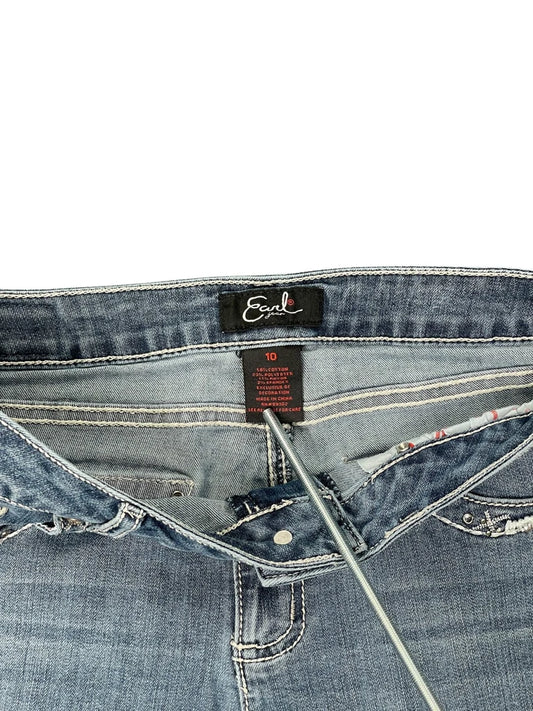 back view, Earl Embellished Pocket Denim Hotpants, vintage Y2K second hand piece
