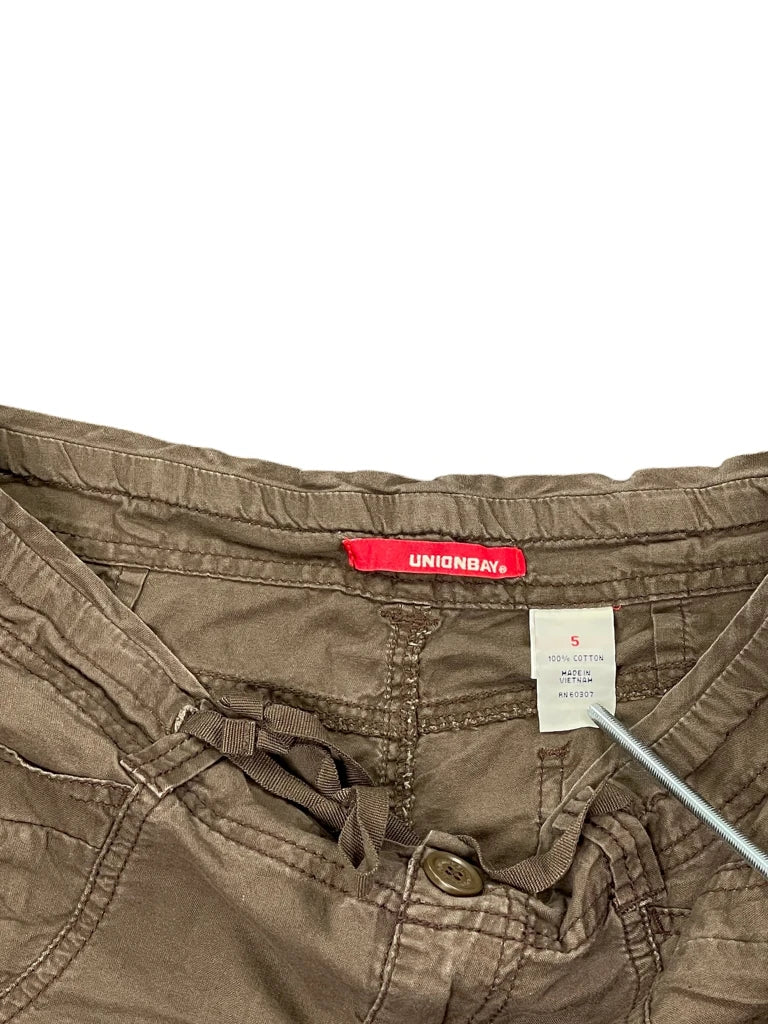 detail view, Unionbay Brown Utility Hotpants, vintage Y2K second hand piece, image 4