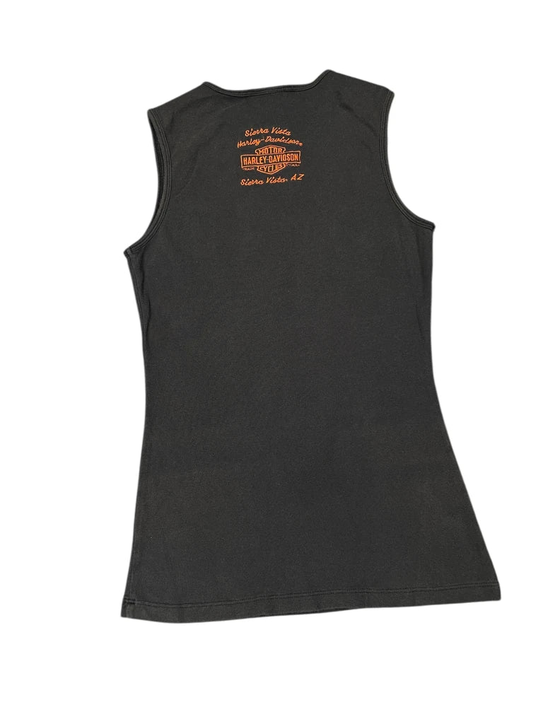 detail view, Harley-Davidson Harley Davidson Graphic Tank Top, vintage Y2K second hand piece, image 4