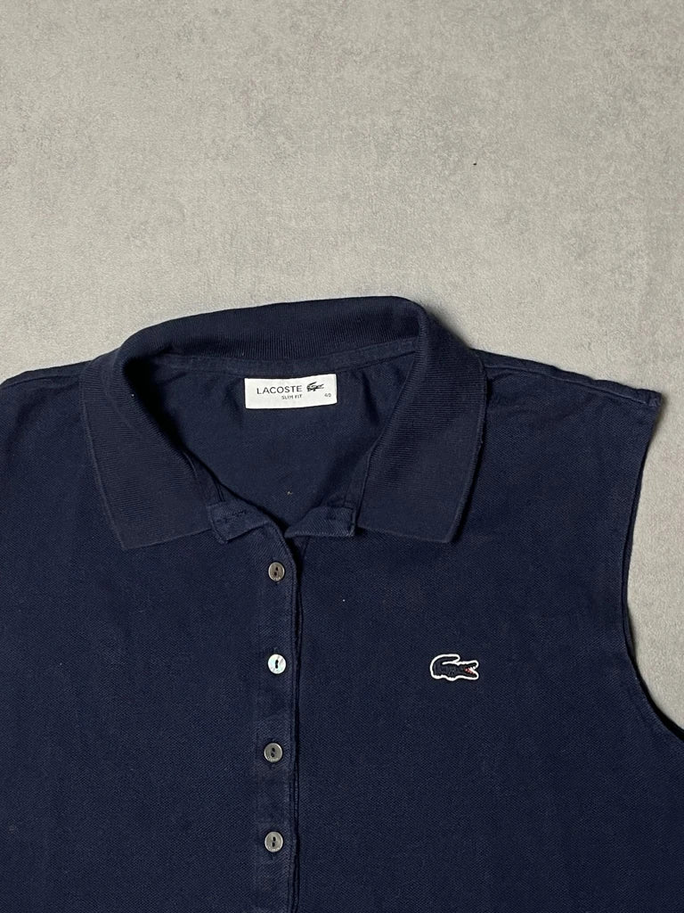 detail view, Lacoste Tank Top, vintage Y2K second hand piece