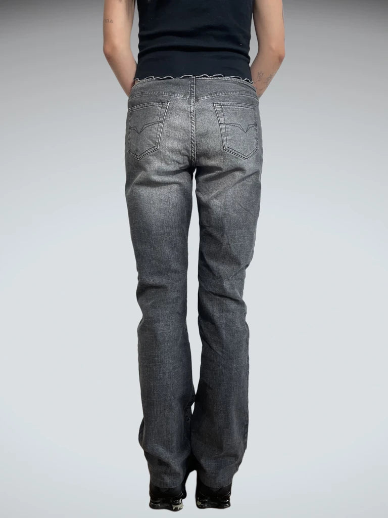 back view, versace jeans, vintage Y2K second hand piece