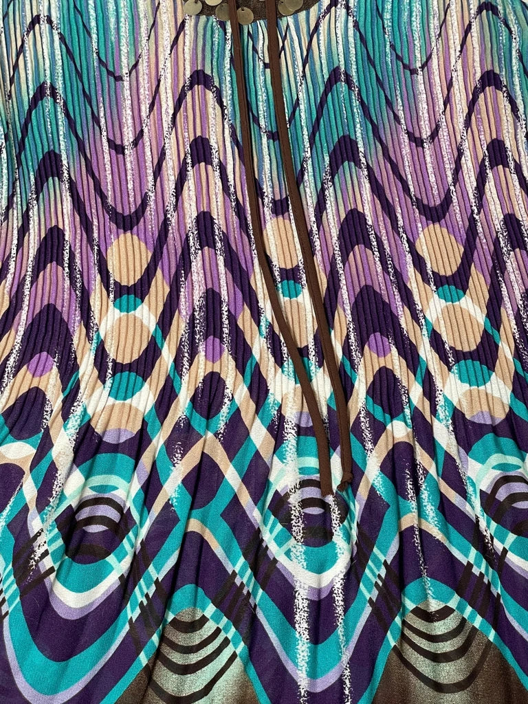 detail view, Dressbarn Ocean Wave Sequin Top, vintage Y2K second hand piece, image 4