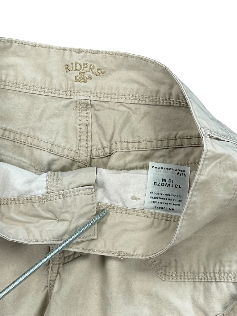 detail view, Riders Beige Capri Cargo Pants, vintage Y2K second hand piece