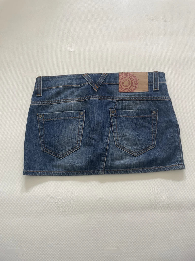2000s denim skirt