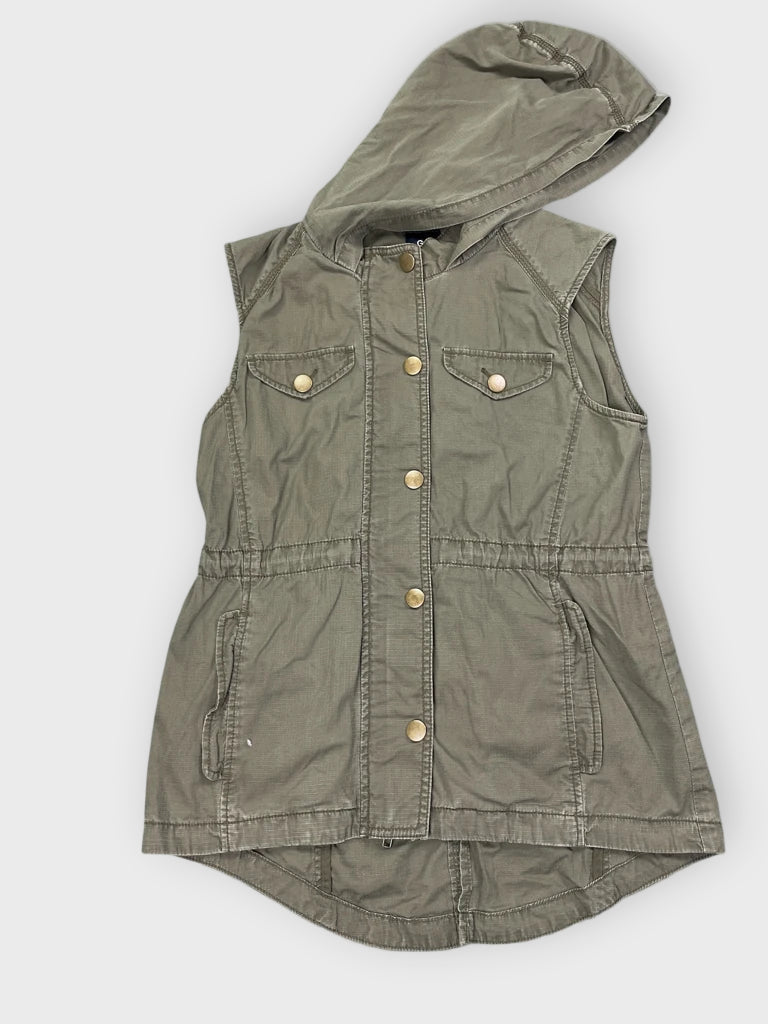 Gap Hooded Olive Green Vest (S)