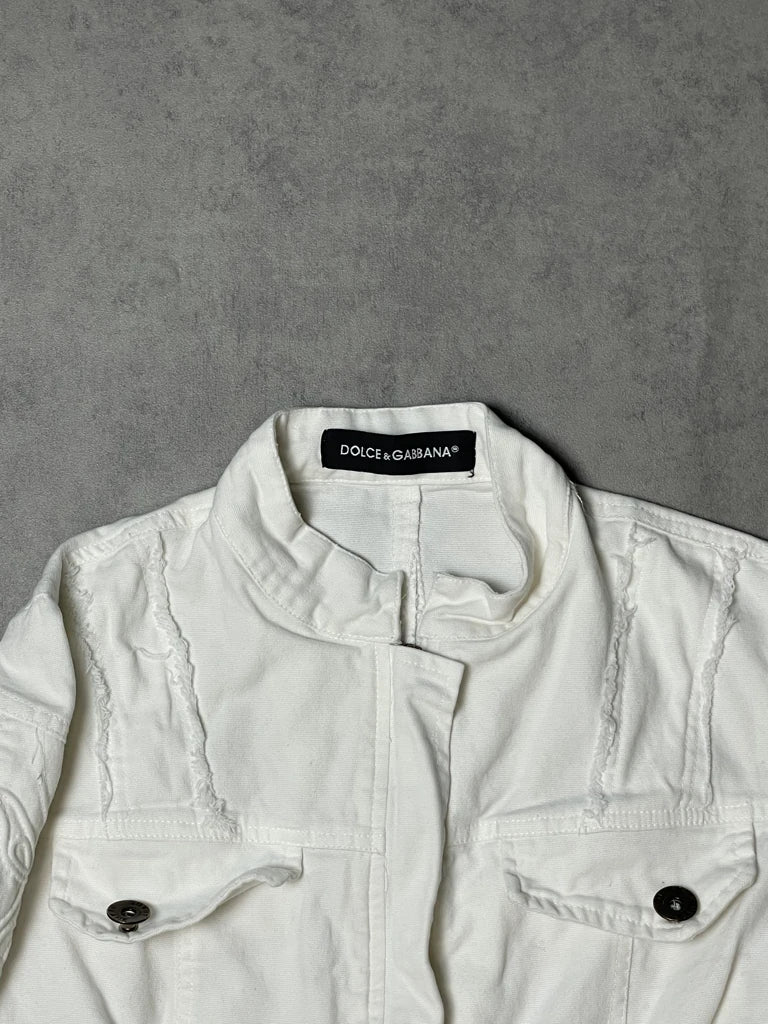 detail view, Dolce & Gabbana Jeans Jacket, vintage Y2K second hand piece