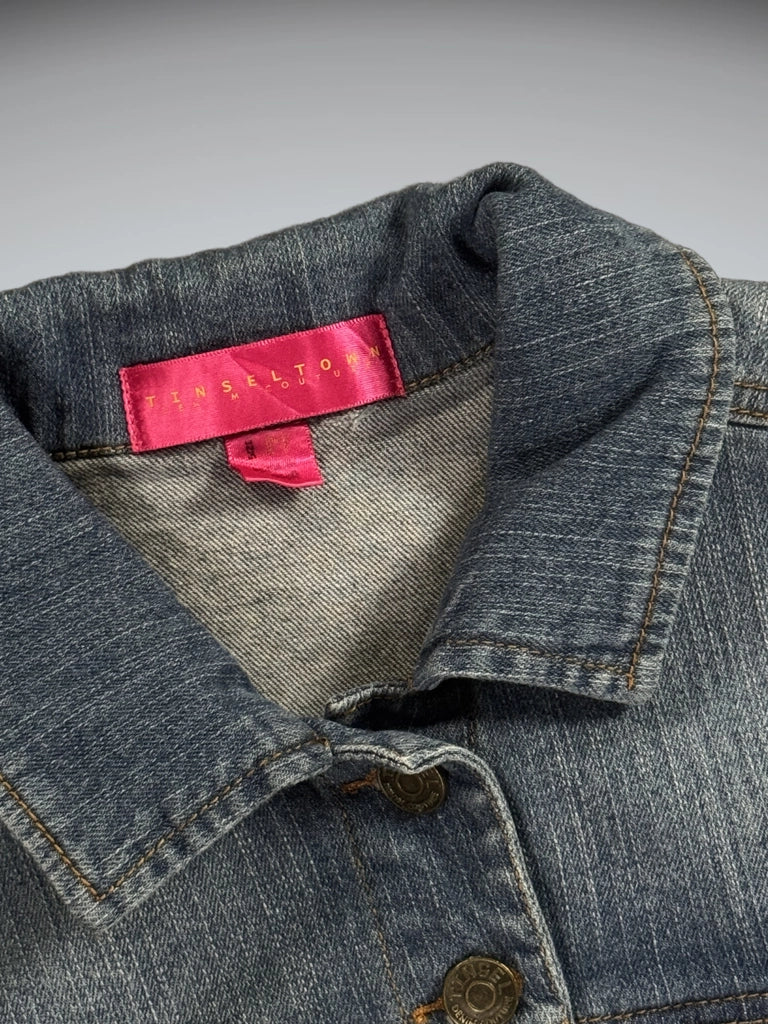 detail view, Tinseltown Button-Up Denim Vest Women, vintage Y2K second hand piece, image 4