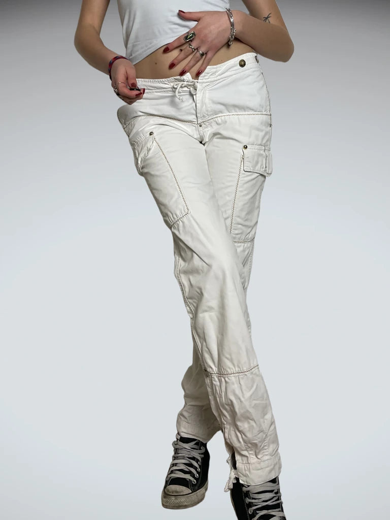 front view, PINKO Low Waist Pants, vintage Y2K second hand piece