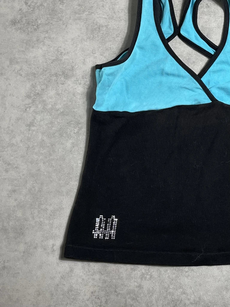 detail view, adrian arango tank top, vintage Y2K second hand piece, image 4