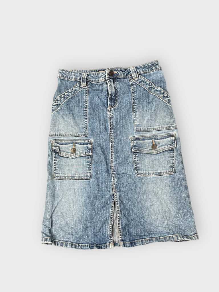 Vaked Angels Cargo Pocket Denim Skirt (S)