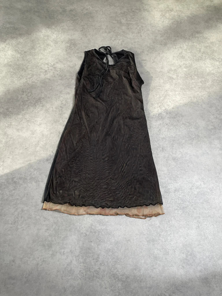 detail view, black dress, vintage Y2K second hand piece, image 6