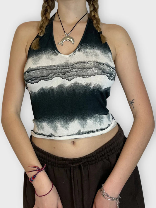 front view, Halter Top, vintage Y2K second hand piece