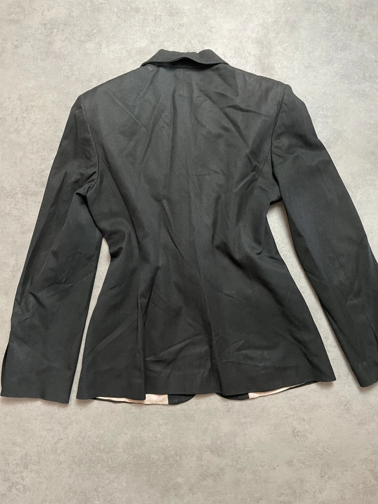 Vintage D&G Tailored Black Blazer with Satin Lapels (M)