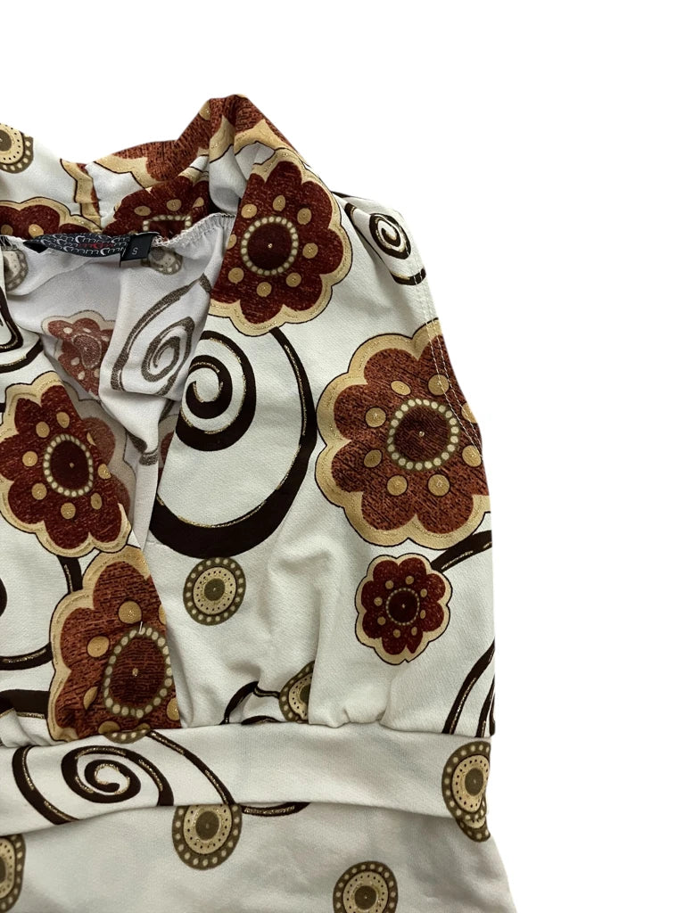detail view, MM? Psychedelic Bloom – Swirled Retro Crop, vintage Y2K second hand piece, image 4