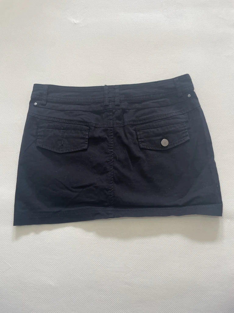detail view, Motivi Cotton Mini S2000s kirt, vintage Y2K second hand piece, image 4