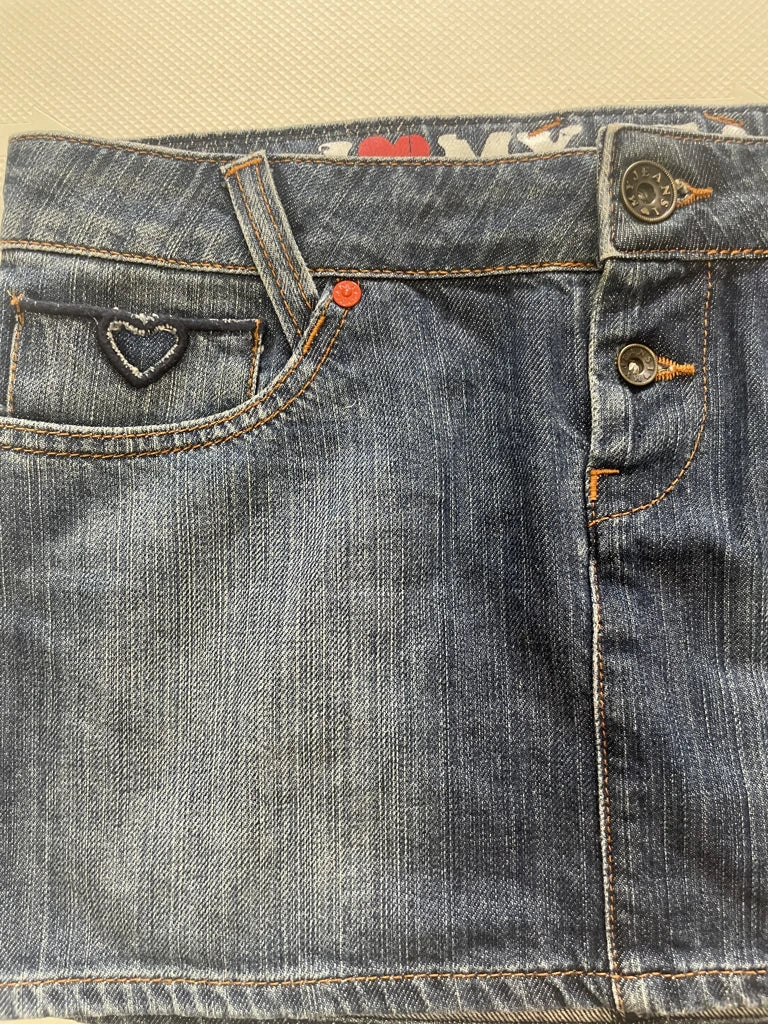 2000s denim skirt