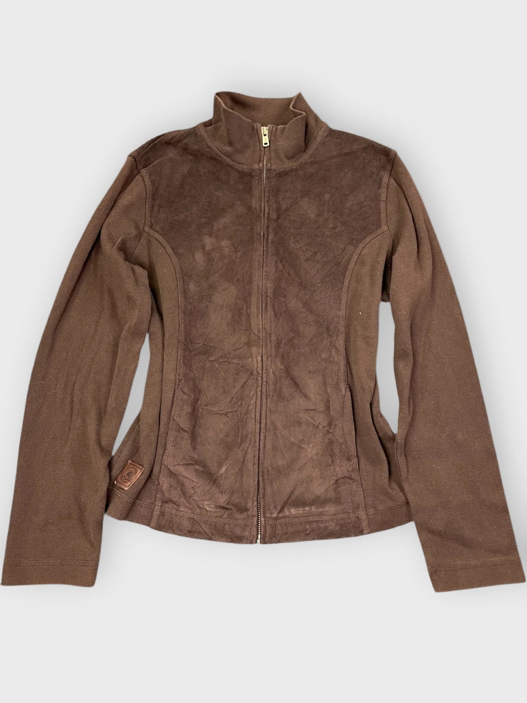 Polo Ralph Lauren Brown Zip Up Sweater Jacket (M)