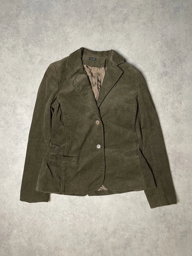 detail view, Phard Brown Blazer, vintage Y2K second hand piece, image 6